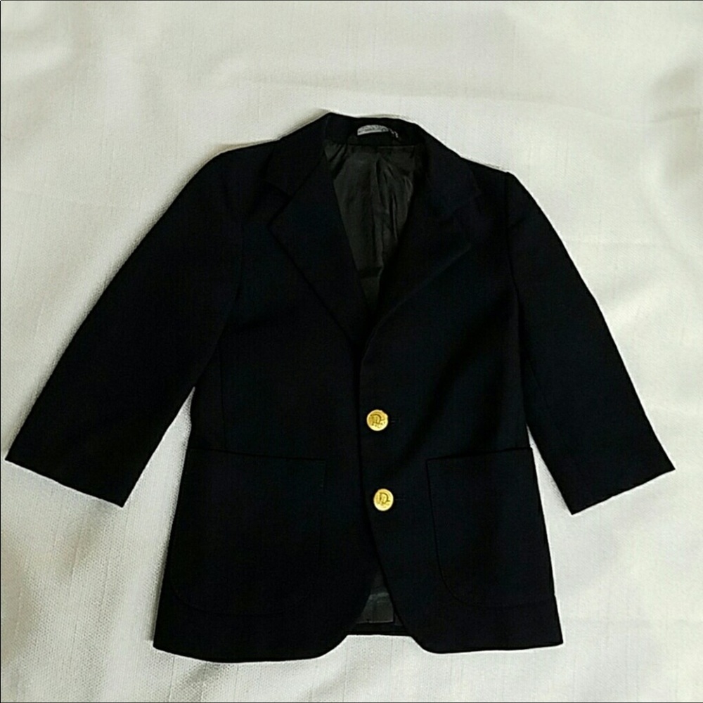 Classic Navy Kids' Blazer with Gold Buttons